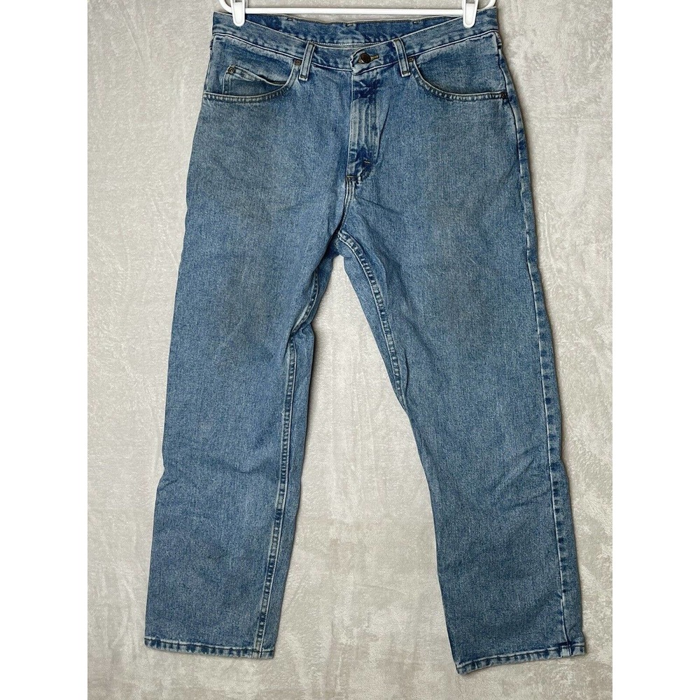 Men’s Wrangler Relaxed Fit Straight Denim Jeans 97601SB Blue Comfort W34 x L30